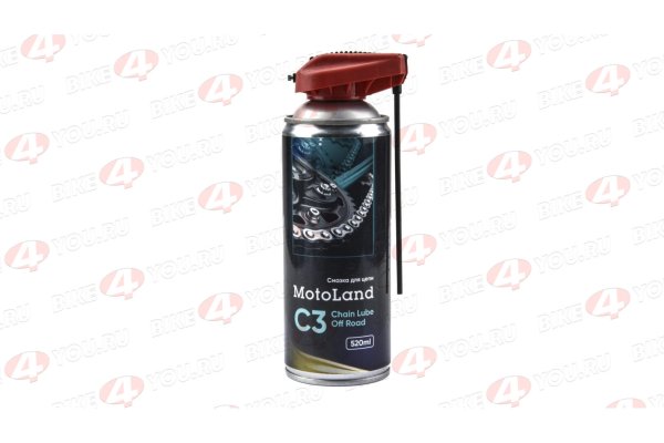 Смазка для цепи MOTOLAND C3 Chain Lube Off Road 520мл