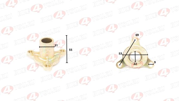 Ступица задней оси ATV FOX